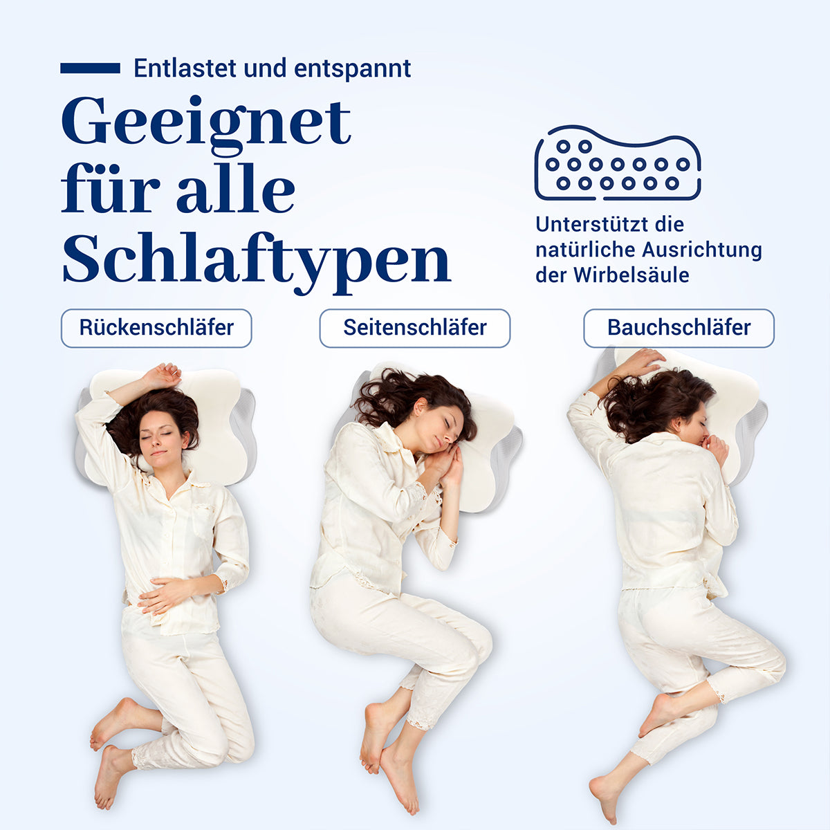 Ergoheld Orthopädisches Nackenkissen in Schmetterlingsform