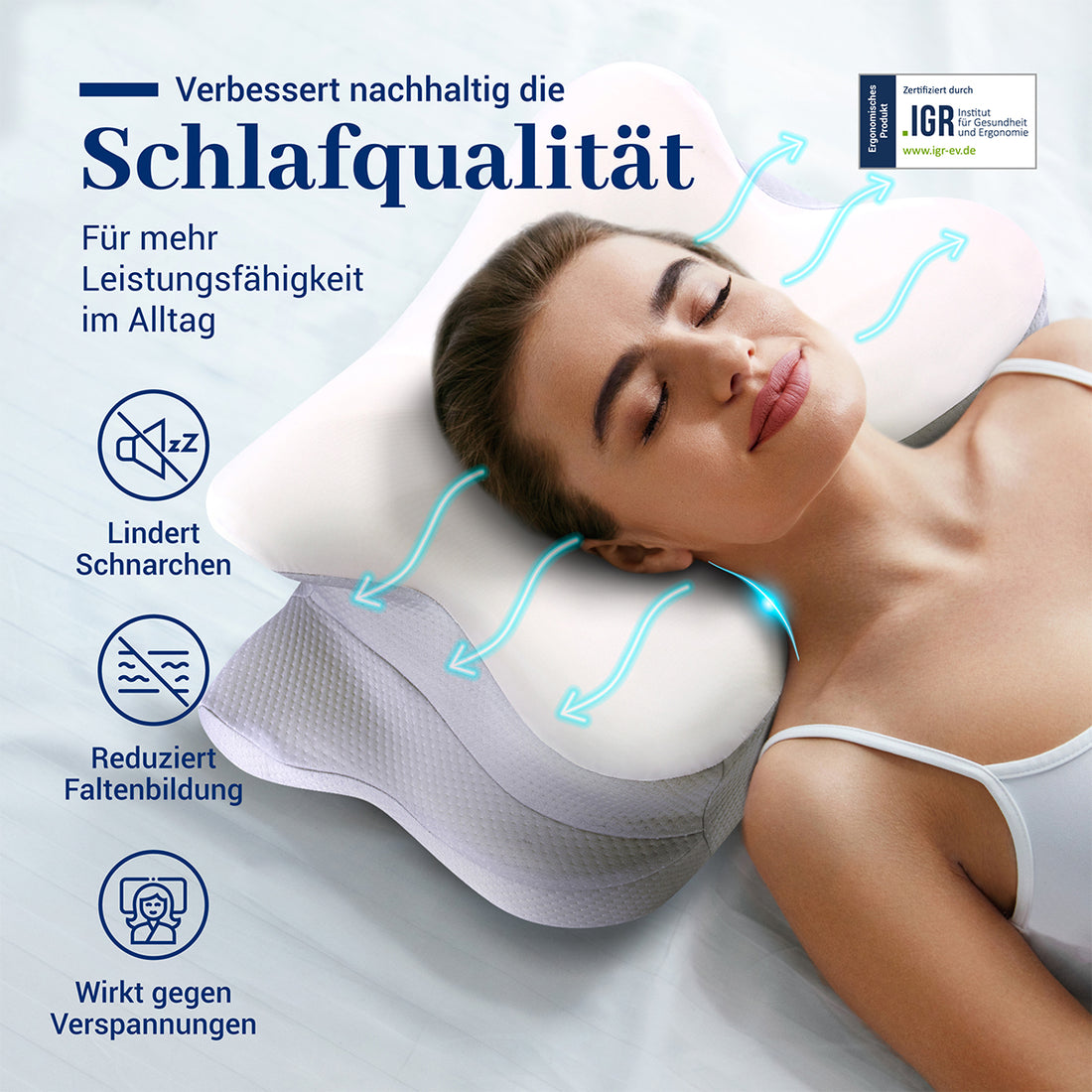 Ergoheld Orthopädisches Nackenkissen in Schmetterlingsform